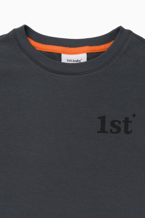 Лонгслив. Базовый графит "1st"