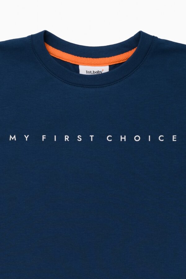 Футболка. Базовая Индиго "MY FIRST CHOICE"